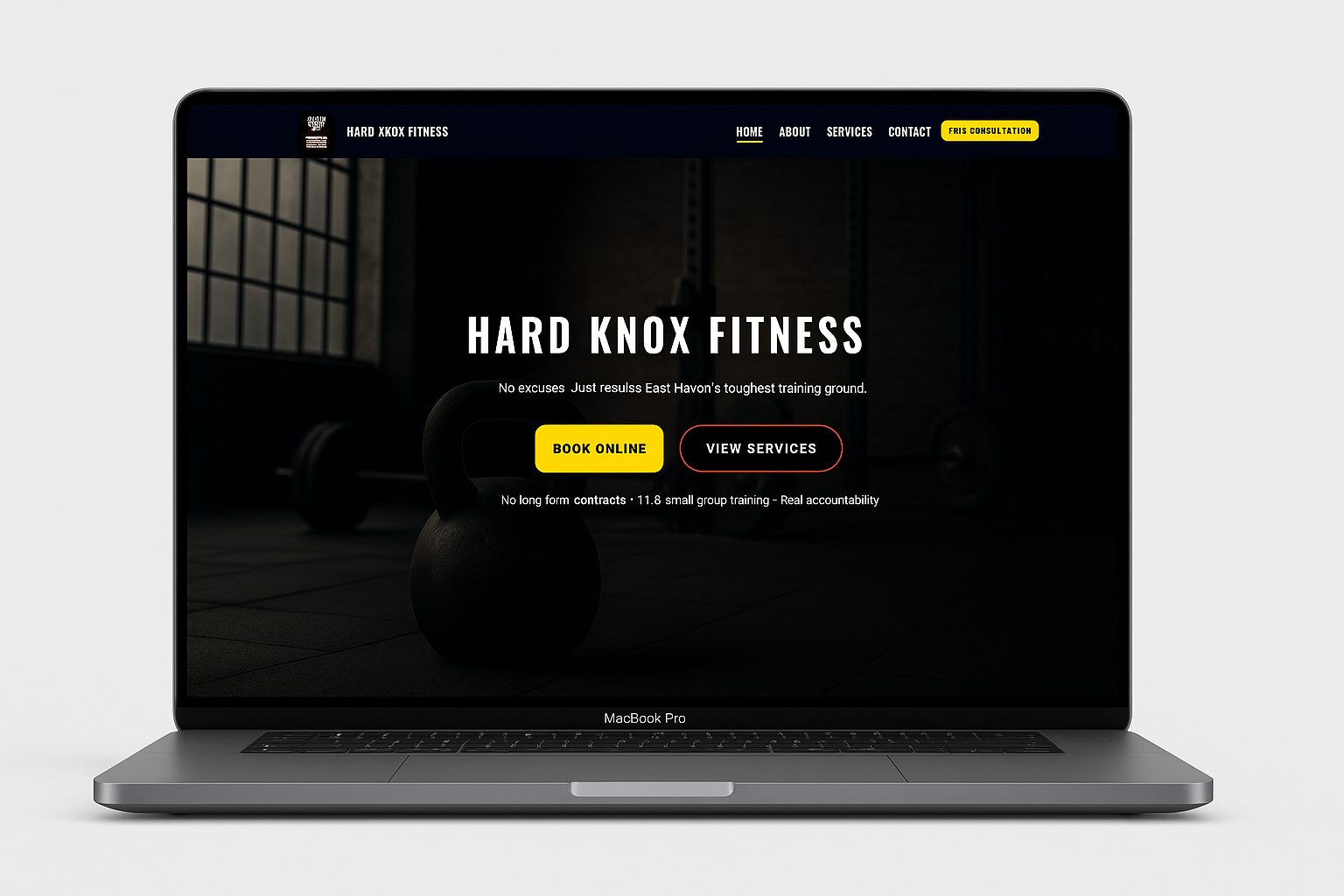 Hard Knox Fitness website preview